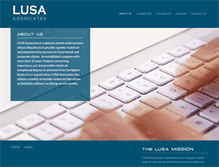 Tablet Screenshot of lusaassociates.com